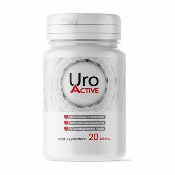 Fehér Uro Active flakon, 20 tabletta, étrend-kiegészítő felirattal